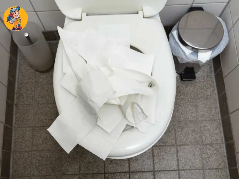 چگونه گرفتگی توالت با دستمال کاغذی رفع کنیم؟