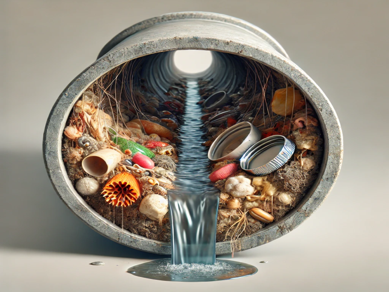 علل گرفتگی لوله فاضلاب